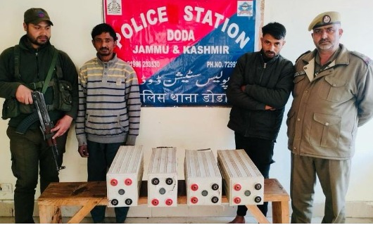 'Doda Police worked out theft case, arrested 02 thieves and recovered govt.stolen property at Doda'